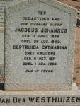 WESTHUIZEN Jacobus Johannes, van der 1856-1940 & Gertruida Catharina KRUGER 1871-1955