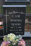 GEVERS L.A.M. Martha 1896-1987