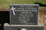 BOSSE Martha Margarete nee FRICKE 1905-1998