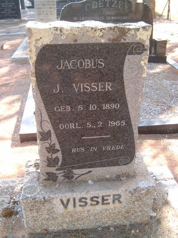 VISSER Jacobus J. 1890-1965