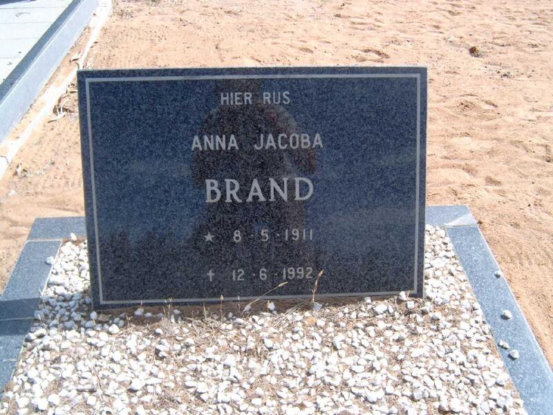 BRAND Anna Jacoba 1911-1992