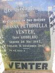 VENTER Johanna Petronella nee GROBLER 1883-1947
