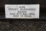 EVANS Richard -1938 & Mary Jane -1985 :: ANGUS Dudley Alexander  -1965