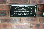 HOWSON George William 1911-1996