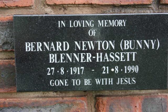 HASSET Bernard Newton, Blenner 1917-1990