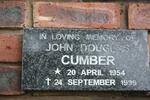 CUMBER John Douglas 1954-1999
