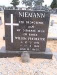 NIEMANN Willem Frederick 1922-1989