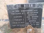 BEER Frederick Gideon, de 1909-1986 & Henna 1920-1985