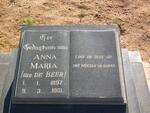 BEER Anna Maria, de 1897-1981