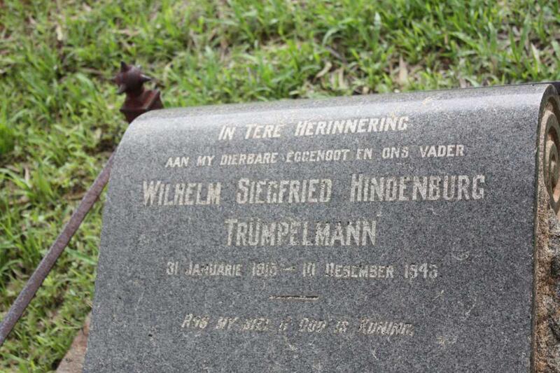 TRUMPELMANN Wilhelm Siegfried Hindenburg 1915-1943