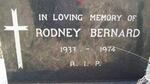 BARKER Bernard Rodney 1933-1974