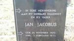 ? Jan Jacobus 1920-1973