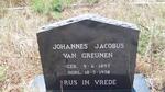 GREUNEN Johannes Jacobus, van 1893-1978