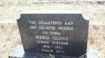 GLOSS Maria nee STRYDOM 1896-1971