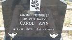 ? Carol Ann 1972-1972