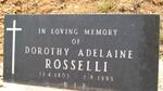ROSSELLI Dorothy Adelaine 1903-1995