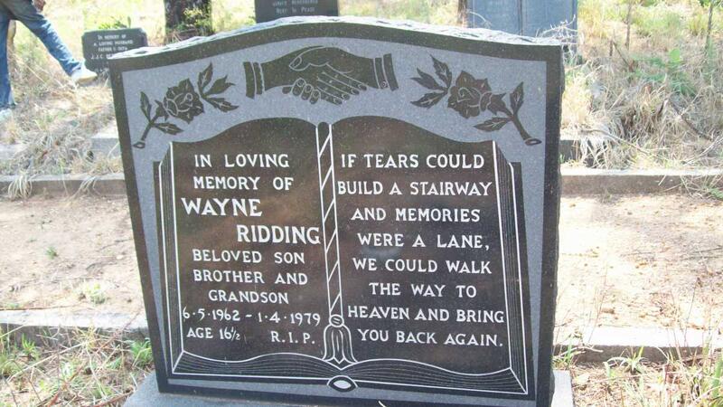 RIDDING Wayne 1962-1979