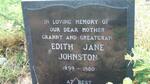 JOHNSTON Edith Jane 1899-1980