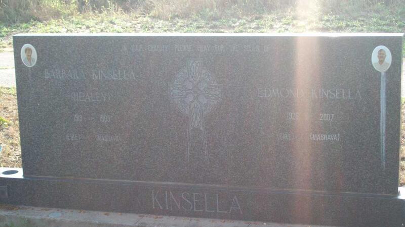KINSELLA Edmond 1926-2007 & Barbara HEALEY 1919-1985