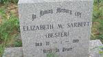 SARBUTT Elizabeth M. nee BESTER -1989