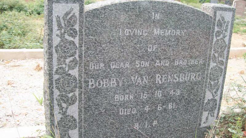 RENSBURG Bobby, van 1943-1961