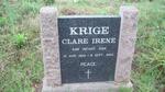 KRIGE Clare Irene 1921-1960 :: KRIGE Son 1960