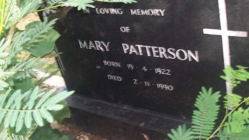 PATTERSON Mary 1922-1990
