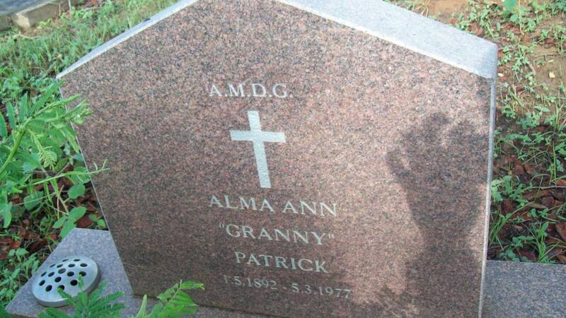 PATRICK Alma Ann 1892-1977