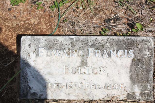 BOLTON Edward Francis -1945
