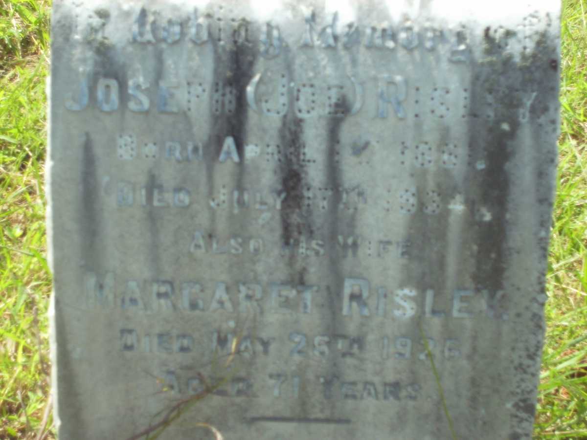 RISLEY Joseph 1861-1934 & Margaret -1926