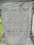 ISACKS Agnes Henrietta -1910 :: LUMSDEN Matilda H. 1882-1941