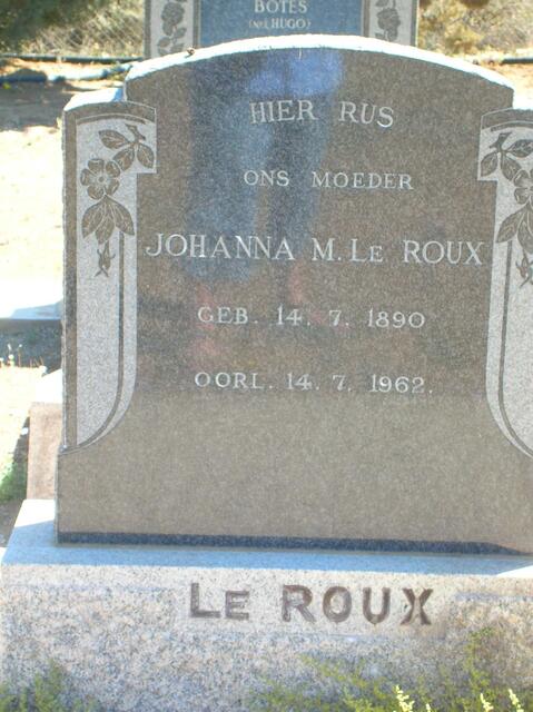 ROUX Johanna M., le 1890-1962