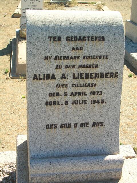 LIEBENBERG Alida A. nee CILLIERS 1873-1945