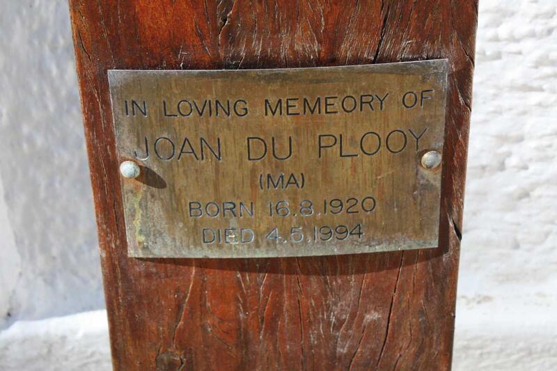 PLOOY Joan, du 1920-1994