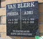 BLERK Adri, van 1936-2005 & Frieda 1938-2000