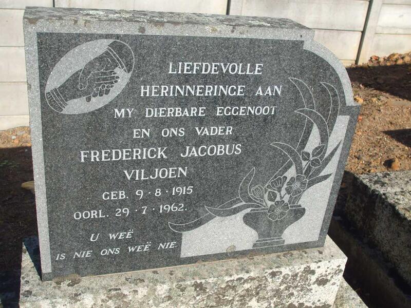 VILJOEN Frederick Jacobus 1915-1962