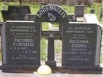 BODENSTEIN Jacobus Cornelis 1907-1989 & Susanna Josina BOSHOFF  1909-1997