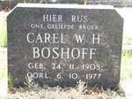 BOSHOFF Carel W.H.  1905-1977