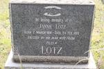 LOTZ Jannie 1892-1955