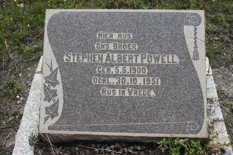 POWELL Stephen Albert 1900-1951