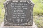 PREEZ David Abraham, du 1890-1954