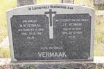 VERMAAK J.F. 1893-1955 & M.M.RABIE 1905-1967