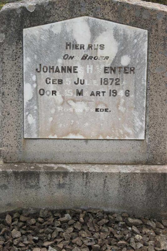 VENTER Johannes H. 1872-1946