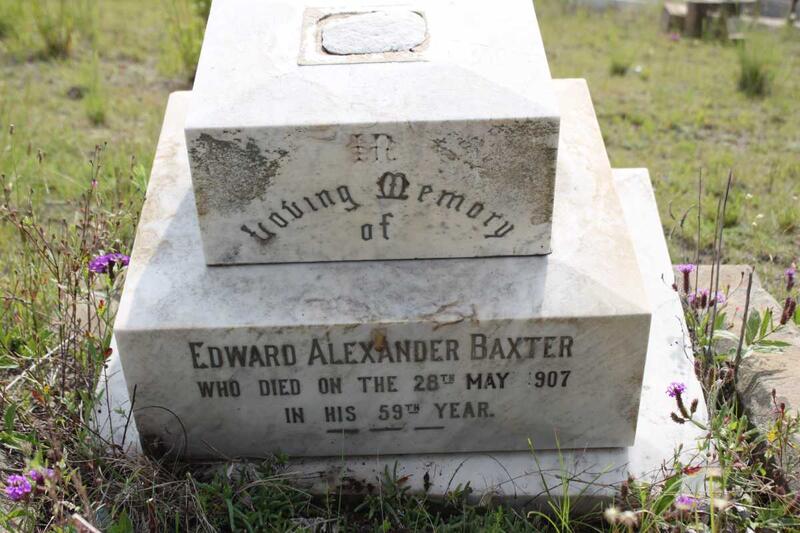 BAXTER Edward Alexander -1907