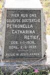 RETIEF Petronella Catharina 1936-1937
