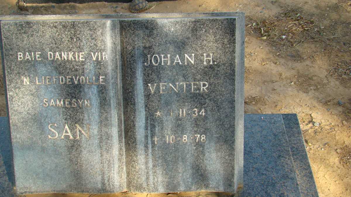 VENTER Johan H. 1934-1978