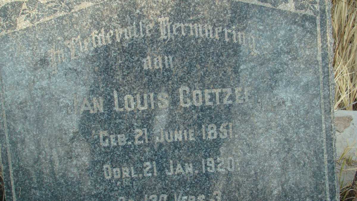 COETZEE Jan Louis 1851-1920