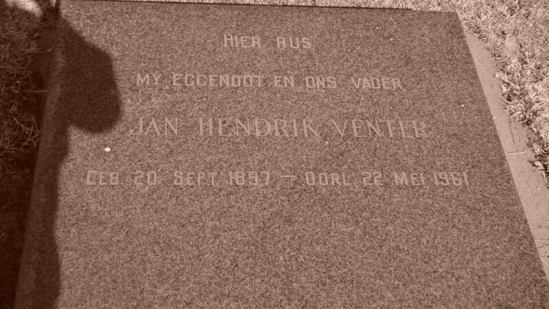 VENTER Jan Hendrik 1897-1961