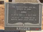 KRUGER Anna 1907-1988