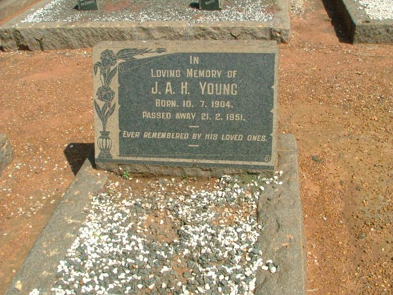 YOUNG J.A.H. 1904-1951